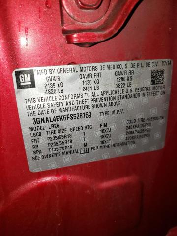 2015 CHEVROLET CAPTIVA LT - 3GNAL4EK6FS528759