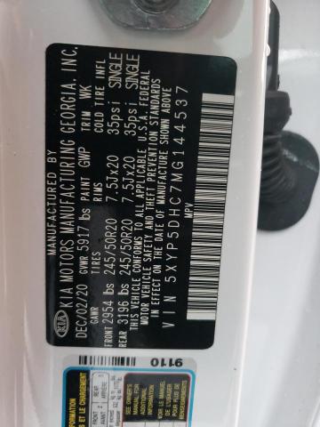 5XYP5DHC7MG144537 KIA Telluride Sx