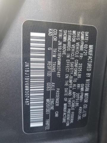 2021 NISSAN ROGUE SPOR - JN1BJ1BV6MW307487