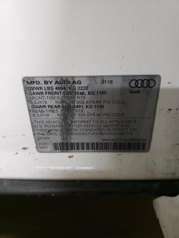2018 AUDI Q3 PREMIUM - WA1ECCFS3JR025084