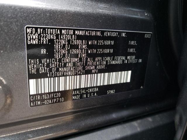 2022 TOYOTA RAV4 SE - 4T3T6RFV4NU075421