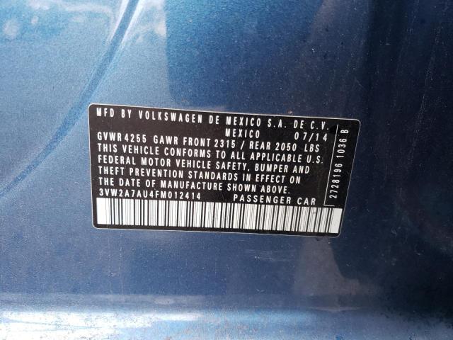 2015 VOLKSWAGEN GOLF TDI 3VW2A7AU4FM012414