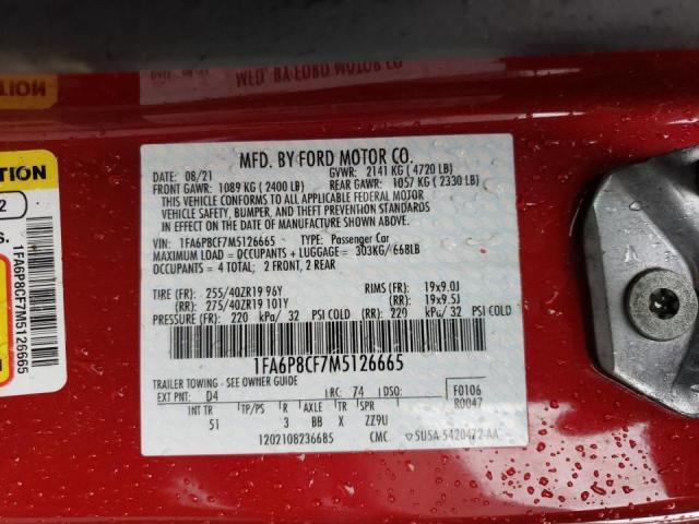 2021 FORD MUSTANG GT - 1FA6P8CF7M5126665