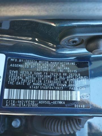 2015 TOYOTA CAMRY LE - 4T4BF1FK6FR479923