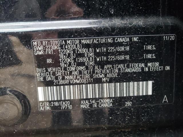 2021 TOYOTA RAV4 XLE P - 2T3B6RFV0MW008311