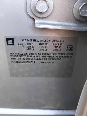 2016 CHEVROLET IMPALA LTZ - 2G1145S30G9135114