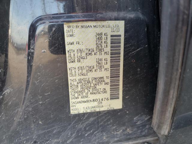 5N1AN0NW8EN801476 Nissan XTERRA X