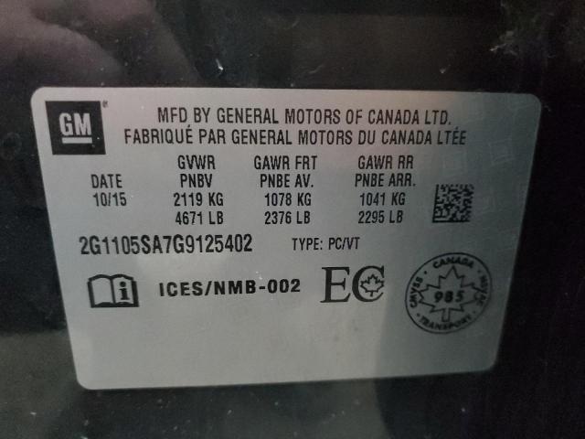 2016 CHEVROLET IMPALA LT - 2G1105SA7G9125402