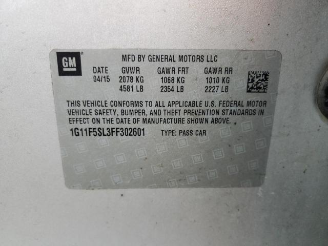 2015 CHEVROLET MALIBU LTZ - 1G11F5SL3FF302601