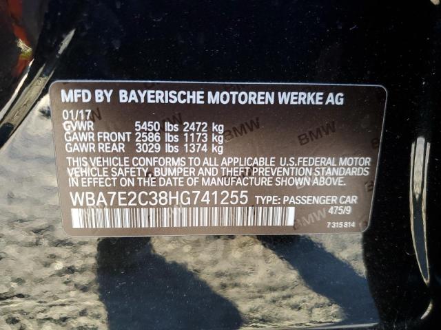 2017 BMW 740 I - WBA7E2C38HG741255