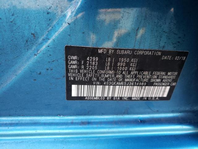 4S3GKAM65J3614989 Subaru Impreza Sport
