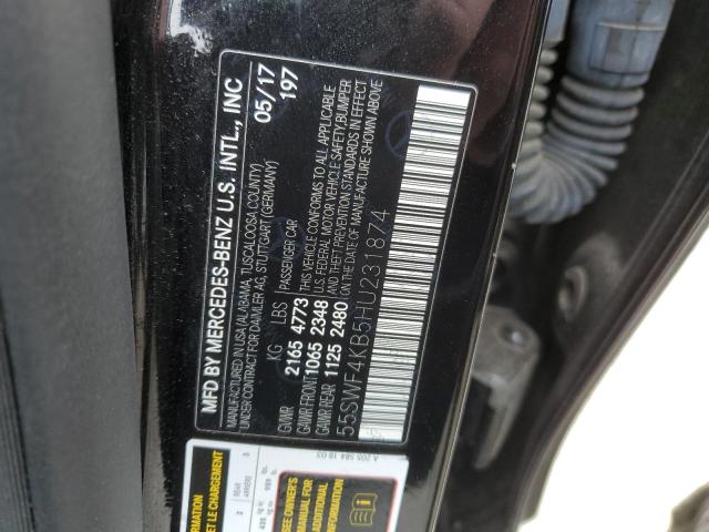 2017 MERCEDES-BENZ C 300 4MAT - 55SWF4KB5HU231874