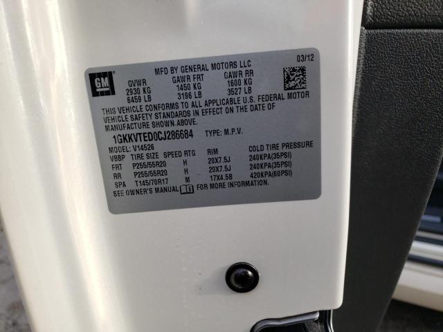 1GKKVTED0CJ286684 GMC Acadia Denali