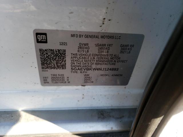 2022 BUICK ENCLAVE PR - 5GAEVBKW4NJ124893