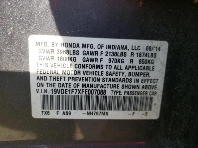 19VDE1F7XFE007088 Acura ILX