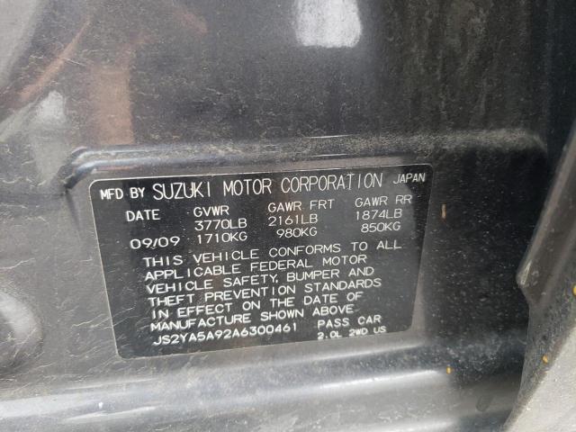 JS2YA5A92A6300461 Suzuki SX4