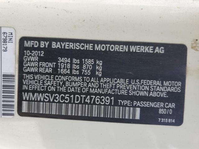 WMWSV3C51DT476391 Mini Cooper
