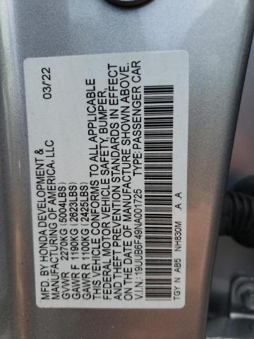 2022 ACURA TLX TECHNO - 19UUB6F49NA001725