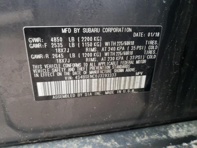 4S4BSENC0J3293333 Subaru Outback 3.6r Limited