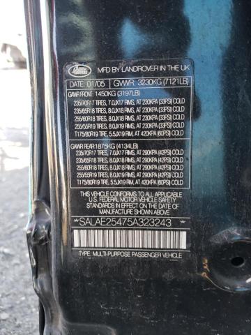 SALAE25475A323243 Land Rover LR3 SE
