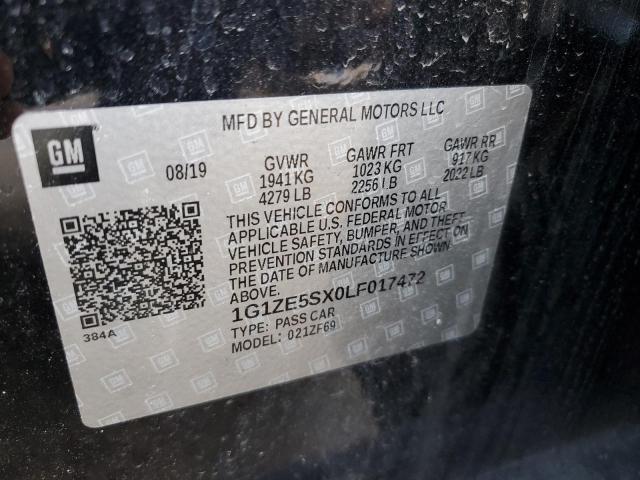 2020 CHEVROLET MALIBU PRE - 1G1ZE5SX0LF017472