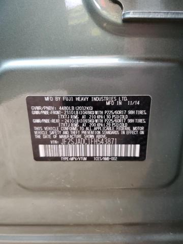 2015 SUBARU FOREST 2.5 - JF2SJADC1FH543871