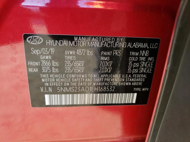 2020 HYUNDAI SANTA FE S - 5NMS23AD1LH168532