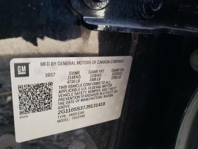 2018 CHEVROLET IMPALA LT - 2G1105S37J9131418