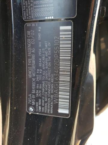WBAGL63402DP55102 BMW 745 I