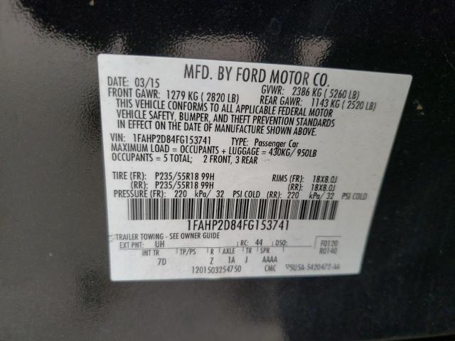 2015 FORD TAURUS SE - 1FAHP2D84FG153741