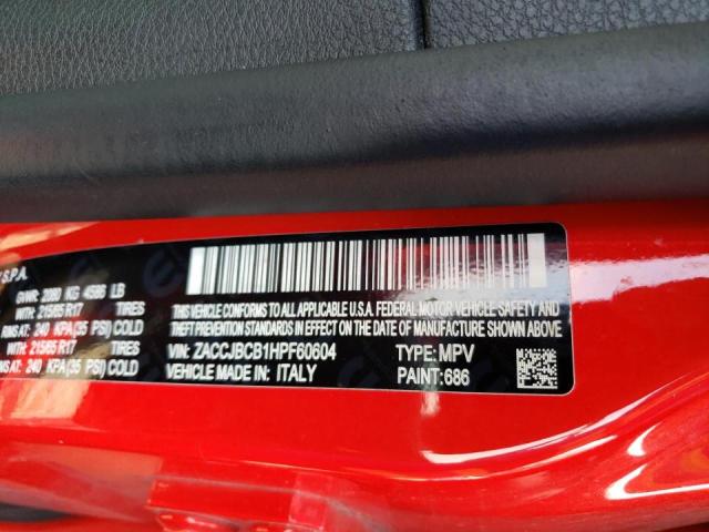 2017 JEEP RENEGADE T - ZACCJBCB1HPF60604