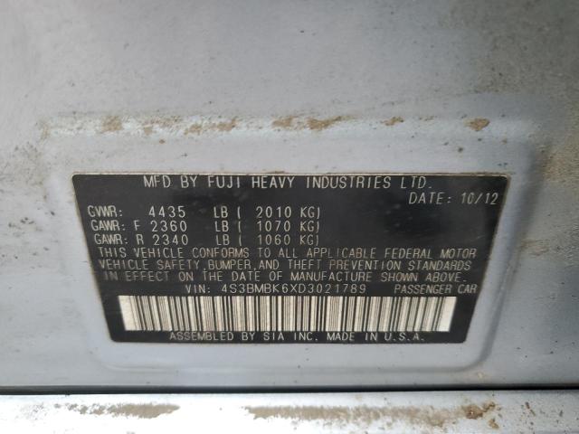 4S3BMBK6XD3021789 Subaru Legacy 2.5i Limited