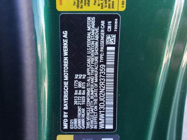 WMW13DJ02N2R37359 Mini Cooper