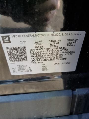 3GNAXUEV2ML329195 Chevrolet Equinox