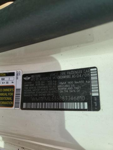 WMWML33588TJ46610 Mini Cooper