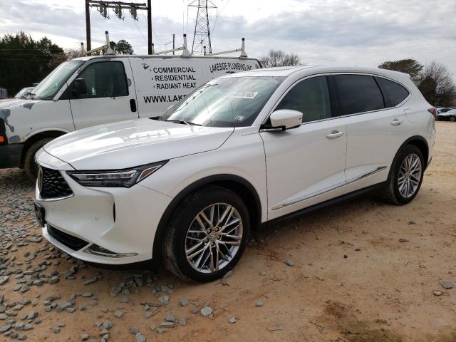 Salvage cars for sale from Copart China Grove, NC: 2022 Acura MDX Advance