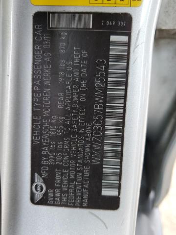 WMWZC3C57BWM25543 Mini Cooper