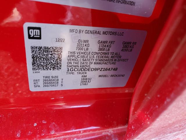 2023 CHEVROLET SILVERADO - 1GCUDDED9PZ164748