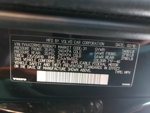 2018 VOLVO XC60 T6 R- - YV4A22RM2J1090471