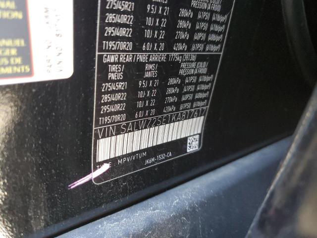 SALWZ2SE1KA817617 Land Rover Range Rover Sport Svr