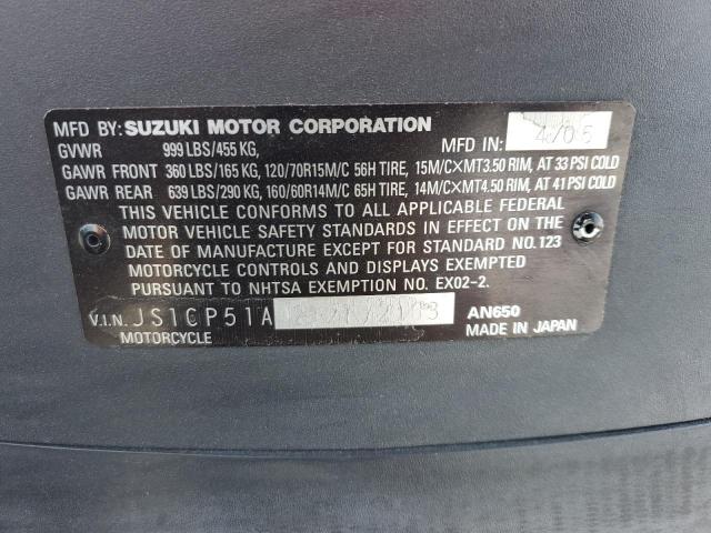 2005 SUZUKI AN650 K3 JS1CP51A252102063