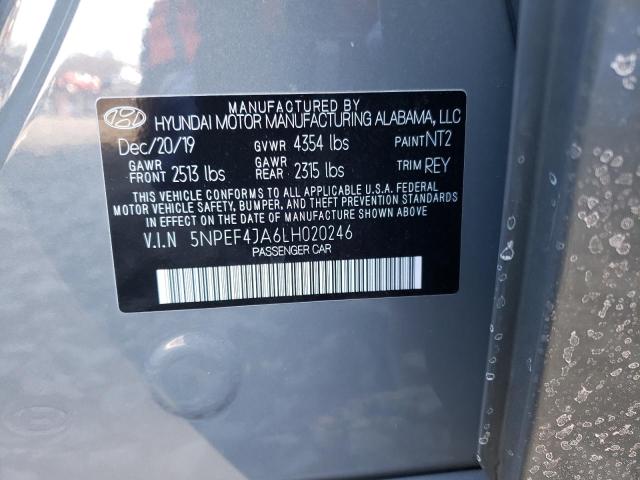 2020 HYUNDAI SONATA SEL 5NPEF4JA6LH020246