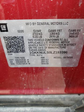 2020 GMC ACADIA SLT - 1GKKNULS0LZ193396