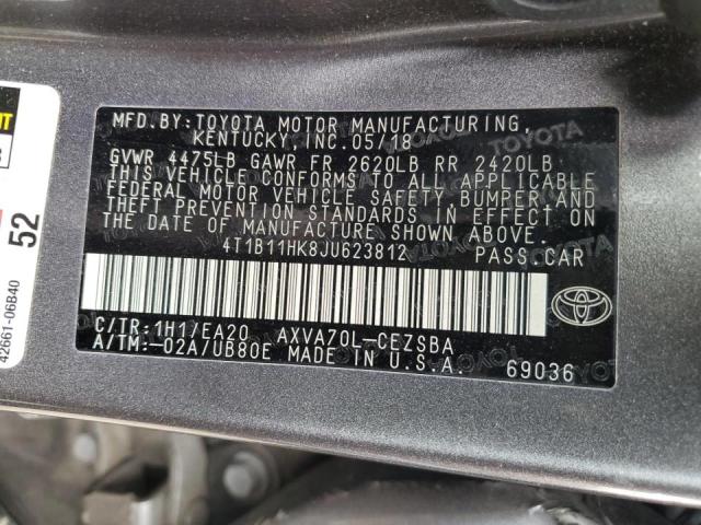 2018 TOYOTA CAMRY L - 4T1B11HK8JU623812