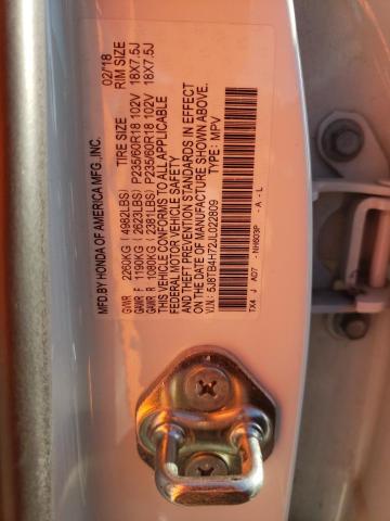 5J8TB4H72JL022809 Acura RDX