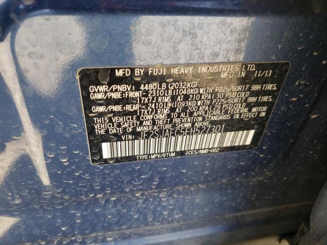 JF2SJAEC5EH527301 Subaru Forester