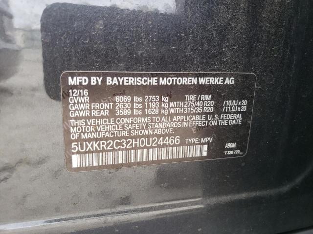 2017 BMW X5 SDRIVE3 - 5UXKR2C32H0U24466