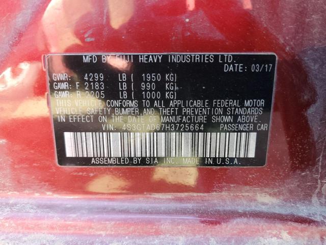 4S3GTAD67H3725664 Subaru Impreza Premium Plus