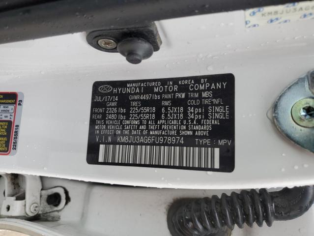 2015 HYUNDAI TUCSON LIM - KM8JU3AG6FU978974