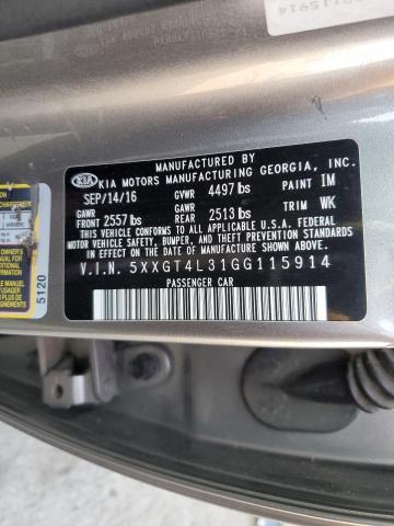 5XXGT4L31GG115914 KIA Optima Lx